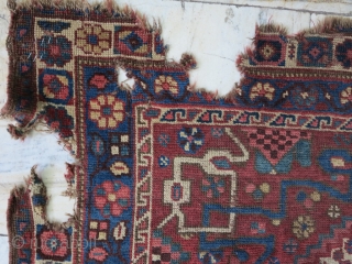 A very old fragment Khamseh wool on wool size: 215 x 165 price:SOLD                    