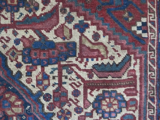 A very old fragment Khamseh wool on wool size: 215 x 165 price:SOLD                    