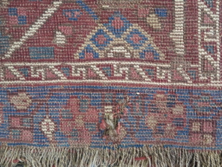 A very old fragment Khamseh wool on wool size: 215 x 165 price:SOLD                    