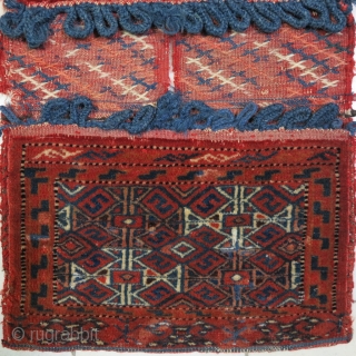 Turkmen Saddlebag wool on wool it was repaired size: 49 x 30 price:POR                    