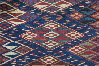 A very old Miyaneh Shahsavan Mafrash sumac with great design wool on wool natural color price:SOLD                 