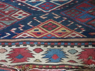A very old Miyaneh Shahsavan Mafrash sumac with great design wool on wool natural color price:SOLD                 