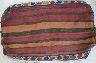 A very old Miyaneh Shahsavan Mafrash sumac with great design wool on wool natural color price:SOLD                 