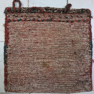 Saveh Shahsavan Toubreh ( Bag ) technique Kilim wool and cotton .
size:32 x 33 price:POR                  