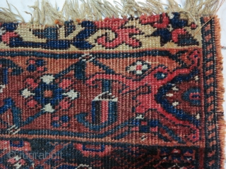 Garrous Bijar ornak ( vagireh ) wool on wool size:57 x 56 cm age: about 130 years old price:POR              