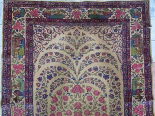 A very old fragment souf of Kashan silk with great design size: 203 x 136 cm 
Price: POR               