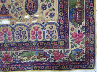 A very old fragment souf of Kashan silk with great design size: 203 x 136 cm 
Price: POR               