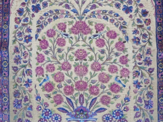 A very old fragment souf of Kashan silk with great design size: 203 x 136 cm 
Price: POR               