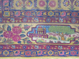 A very old fragment souf of Kashan silk with great design size: 203 x 136 cm 
Price: POR               