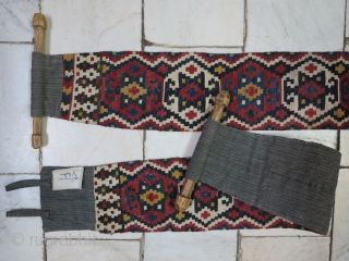  Unique antique Bakhtiyari  kilim technique  ankle Camel size:69 x 12cm and 69 x 12cm price: POR              