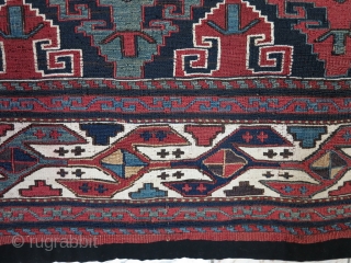 a beautiful Gheydar Shahsavan Mafrash panel Soumac wool on wool age:120 years, size:53 x 107 price:SOLD                 