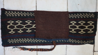 Beautiful antique Varamin Pipe cover technique kilim it was repaired size:45 x 17 cm price:POR                  