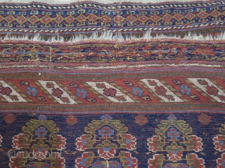 A very old Afshar Runner wool on wool size: 380 x 115 cm age: about 140 years old price:SOLD
              