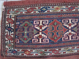 a beautiful Gheydar Shahsavan Mafrash Soumac wool on wool size: 51 x 118 x 40 cm age: about 120 years old.SOLD
SOLD            