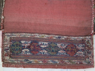 a beautiful Gheydar Shahsavan Mafrash Soumac wool on wool size: 51 x 118 x 40 cm age: about 120 years old.SOLD
SOLD            