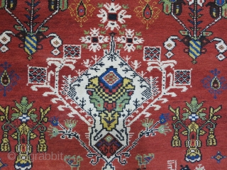 A beautiful Nasrabad Bakhtiari with gret design wool on wool size: 234 x 125 age: 1916 price: POR
               