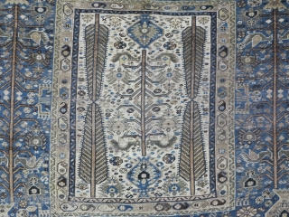 A beautiful Qhashqhai with great design wool on wool age: about 120 years old size: 200 x 141 cm price: SOLD
            