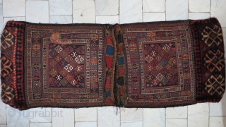 Shahsavan Saddlebag Soumac Natural Color Age About 120 Years 
147 x 55 Wool & Wool Sold                 