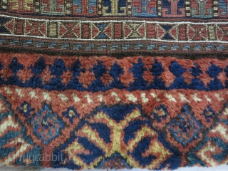 Shahsavan Saddlebag Soumac Natural Color Age About 120 Years 
147 x 55 Wool & Wool Sold                 