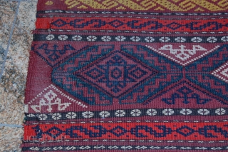 a beautiful tatar kilim. the size is 159 x 79 cm. for more informations, kindly let me know.               