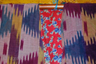 a beautiful ikat chapan from uzbekistan.                           