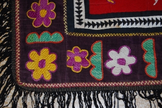 a beautiful hand made embroidery from uzbekistan.                          