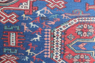 Very Prety Caucasian Shirwan Konagkend 
Sumak good condition 155 x 231 cm                     