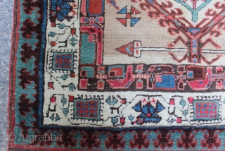 Hamadan Runner 2 end has been repaired 
size: 94 x 303 cm                     