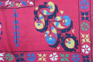 Central Asia Suzani very fine stitch 
size: 173 x 220 cm                      