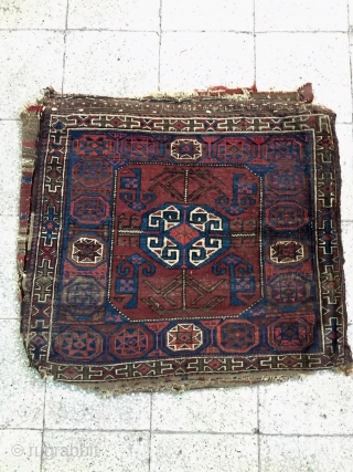 Beluch khorjin(saddle bag)130 years old atleast contains natural dyes 70*80cm2                       
