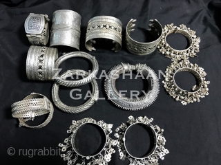 Tribal Asian Silver Jewelry.                             