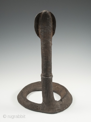 Clan emblem in the form of a cobra, Kondh people, Orissa, Central India. Copper alloy. 11.5" (29 cm) high. Late 19th century. Illustrated in "Bronze Sculptures of the Kondh" by Barbara C.  ...