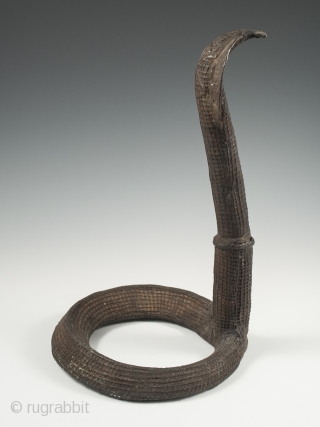 Clan emblem in the form of a cobra, Kondh people, Orissa, Central India. Copper alloy. 11.5" (29 cm) high. Late 19th century. Illustrated in "Bronze Sculptures of the Kondh" by Barbara C.  ...