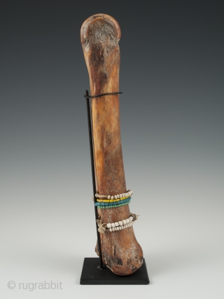 Bone doll,
Fali tribe, Cameroon or Chad.
Bone, beads,
9.5" (24 cm) high,
Early to mid 20th century                   