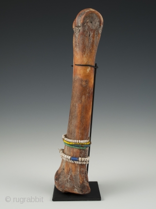 Bone doll,
Fali tribe, Cameroon or Chad.
Bone, beads,
9.5" (24 cm) high,
Early to mid 20th century                   