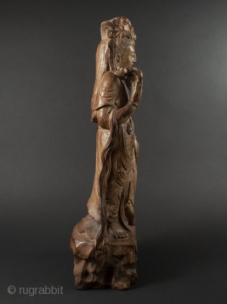 Chinese Guanyin Statue

Chinese Guanyin statue of a Buddhist Bodhisattva of mercy and compassion. Beautifully rendered with minor losses. 

Pvt. Los Angeles Estate 

Dates early 20th century 
Size H 23 1/2" x W  ...