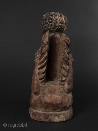 Indonesian Wood Guardian Deity

Indonesian wood guardian deity with a fierce crouched posture, bulging eyes, tusks, and wings. The image powerfully carved with probable shamanistic use. 

Provenance Private San Francisco Collection 

Dates 18th/19th  ...