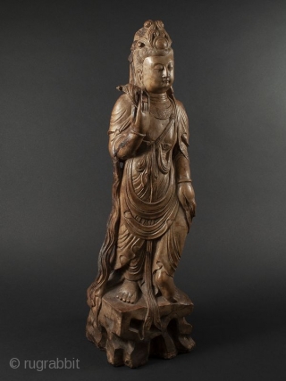 Chinese Guanyin Statue

Chinese Guanyin statue of a Buddhist Bodhisattva of mercy and compassion. Beautifully rendered with minor losses. 

Pvt. Los Angeles Estate 

Dates early 20th century 
Size H 23 1/2" x W  ...