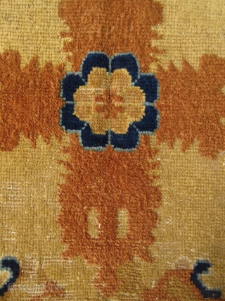 Ningxia Buddhist Vajra Seat Cover

Tibetan hand-woven seat cover, once would have used by a Buddhist priest. The region of Ningxia supplied the Buddhist monasteries of western China and Tibet with these rugs.  ...