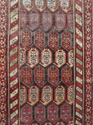 Antique Hand-Woven Persian Malayer Runner Rug

Antique Persian hand-woven 100% wool runner carpet, originating from the large village of Malayer with natural dyes of deep red, indigo, rust brown, and beige hues. With  ...