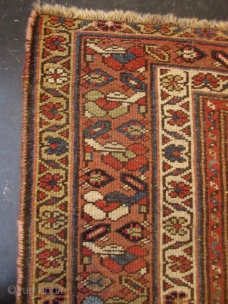 Antique Hand-Woven Persian Malayer Runner Rug

Antique Persian hand-woven 100% wool runner carpet, originating from the large village of Malayer with natural dyes of rust red, indigo, light blue, rust brown, and beige  ...