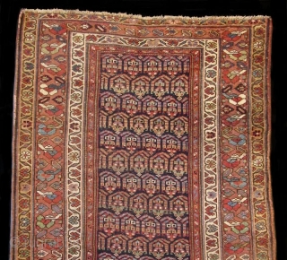 Antique Hand-Woven Persian Malayer Runner Rug

Antique Persian hand-woven 100% wool runner carpet, originating from the large village of Malayer with natural dyes of rust red, indigo, light blue, rust brown, and beige  ...