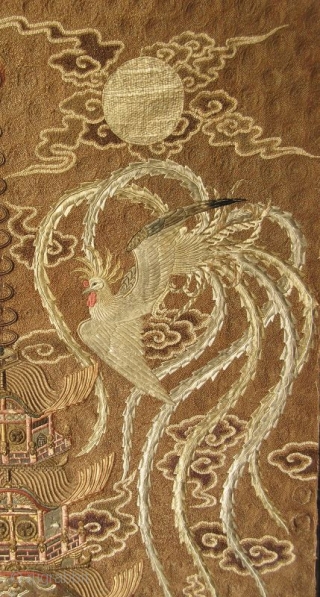 Japanese Meiji Tokugawa Rope Embroidery on Silk of Two Phoenixes



Japanese rope embroidery on silk, the image is a pair of phoenixes, male and female, with the moon waxing and waning (full and  ...