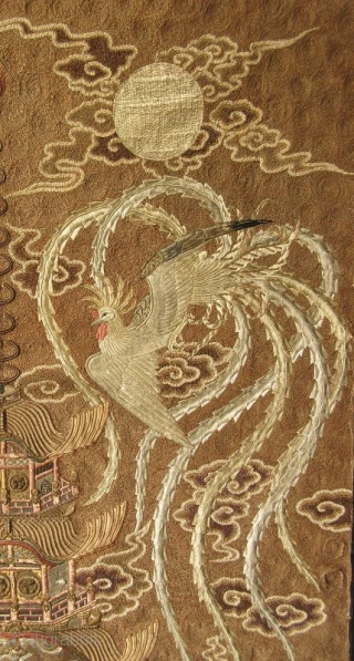 Japanese Meiji Tokugawa Rope Embroidery on Silk of Two Phoenixes



Japanese rope embroidery on silk, the image is a pair of phoenixes, male and female, with the moon waxing and waning (full and  ...