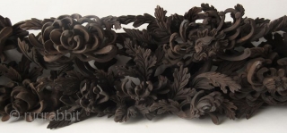 Antique Japanese Carved Panel of Chrysanthemums


Beautiful hand carved Japanese wood panel with stylized openwork carvings of various scrolling chrysanthemums and peonies. Each flowing one to the next layer out longitudinally on a  ...