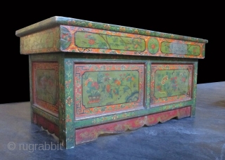 Rare Pair of Traveling Tibetan 18th Century Prayer Tables

Antique Tibetan pair of low folding tables. Originally used by Buddhist priests for teaching and praying, these unusual tables fold down for travel. The  ...