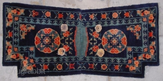 No.R129 * Chinese Antique Saddle Rugs,. Age: Late-19th Century. Size: 60x125cm( 24" x 49" ).  Origin: Baotou-Suiyuan.               