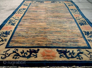 No.A0033 * Chinese Antique "Old Beijing" Rug-Carpet.Age:19th Century.Size: 123x206cm(4'1"x6'9").Origin: Beijing. Shape:Rectangle.                      