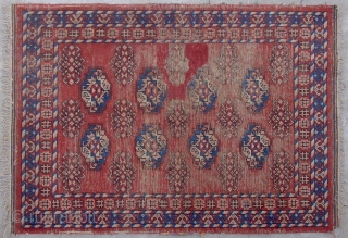 No.CA001 * Chinese "Khotan--Flowers Design" Rug. Size:94x130cm(3'1"x4'3"). Origin: Xinjiang-Khotan. Shape: Rectangle.                      