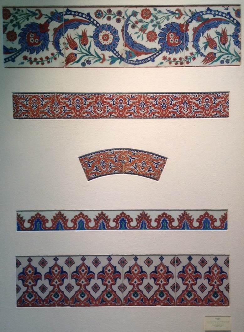 Iznik ceramic tiles, Ottoman Empire, 16th century, Gulbenkian Museum